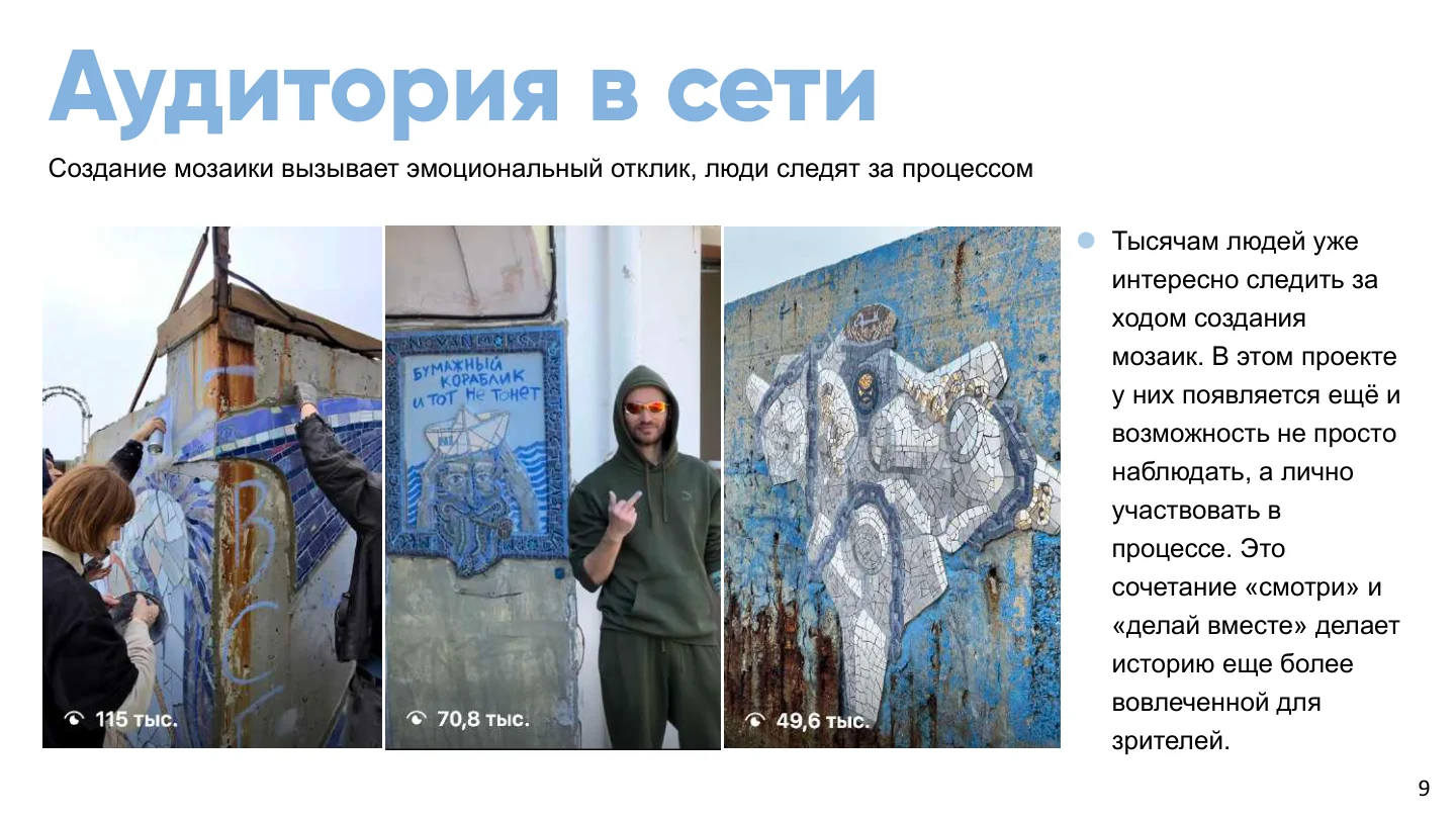 Страница 9 из 22 презентации «Мозаика для города»
